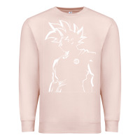Pale Pink Goku Premium Sweatshirt - artisFamous