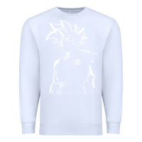 White Goku Premium Sweatshirt - artisFamous