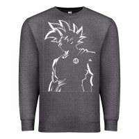 Charcoal Heather Goku Premium Sweatshirt - artisFamous