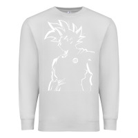 Dove Grey Goku Premium Sweatshirt - artisFamous