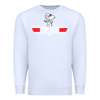 White top dog Premium Sweatshirt - artisFamous