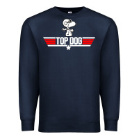 Navy top dog Premium Sweatshirt - artisFamous