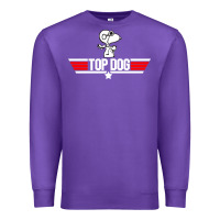 Purple top dog Premium Sweatshirt - artisFamous