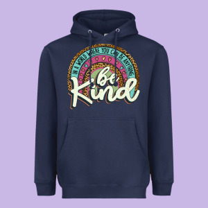 Be Kind   Leopard Heavyweight Hoodie Designed By Jahusdesignshop