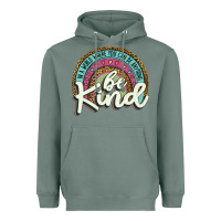Sage be kind   leopard Heavyweight Hoodie - JahusDesignShop