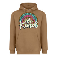 Toasted Coconut be kind   leopard Heavyweight Hoodie - JahusDesignShop