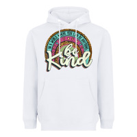 White be kind   leopard Heavyweight Hoodie - JahusDesignShop