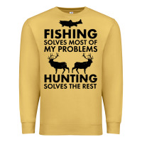 Antique Gold funny fishing and hunting Premium Sweatshirt - artisFamous