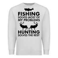 Dove Grey funny fishing and hunting Premium Sweatshirt - artisFamous