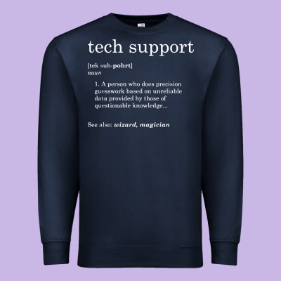 Funny Tech Support Definition Premium Sweatshirt Designed By Artisfamous