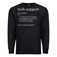 Black funny tech support definition Premium Sweatshirt - artisFamous