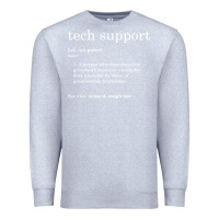 Heather Grey funny tech support definition Premium Sweatshirt - artisFamous