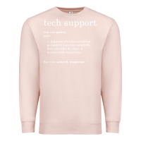 Pale Pink funny tech support definition Premium Sweatshirt - artisFamous