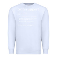 White funny tech support definition Premium Sweatshirt - artisFamous