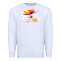 White pooh just pooh Premium Sweatshirt - artisFamous