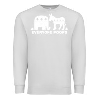 Dove Grey everyone poops Premium Sweatshirt - artisFamous