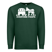 Sports Green everyone poops Premium Sweatshirt - artisFamous