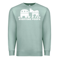 Seafoam everyone poops Premium Sweatshirt - artisFamous