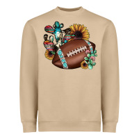 Football Cactus Sunflower Heavyweight Sweatshirt | Teevron
