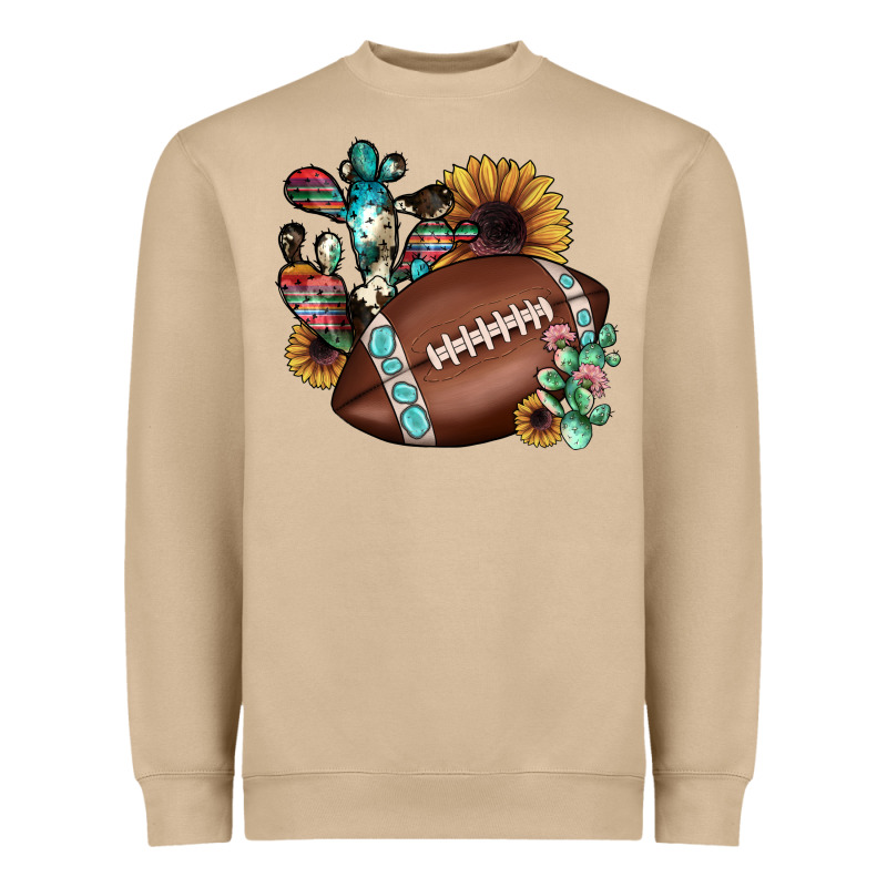 Football Cactus Sunflower Heavyweight Sweatshirt by JahusDesignShop | Teevron