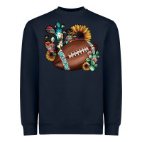 Navy football cactus sunflower Heavyweight Sweatshirt - JahusDesignShop
