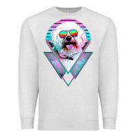 Oatmeal Heather bichons frise dog vintage Premium Sweatshirt - artisFamous