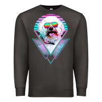 Smoke bichons frise dog vintage Premium Sweatshirt - artisFamous