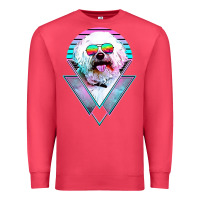 Cardinal bichons frise dog vintage Premium Sweatshirt - artisFamous
