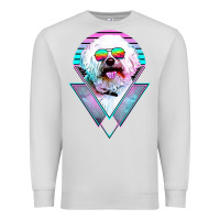 Dove Grey bichons frise dog vintage Premium Sweatshirt - artisFamous