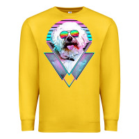 Lemon bichons frise dog vintage Premium Sweatshirt - artisFamous