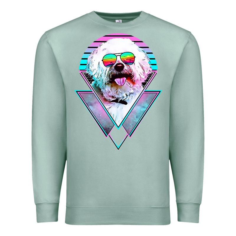 Bichons Frise Dog Vintage Premium Sweatshirt by artisFamous | Teevron