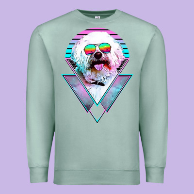 Bichons Frise Dog Vintage Premium Sweatshirt Designed By Artisfamous