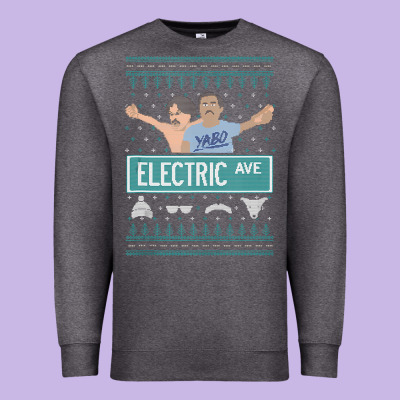 Pardon My Take Electric Avenue Ugly Christmas Sweater Premium Sweatshirt Designed By Artisfamous