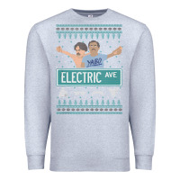 Heather Grey pardon my take electric avenue ugly christmas sweater Premium Sweatshirt - artisFamous