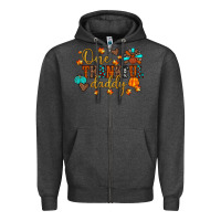 Charcoal Heather one thankful daddy Zipper Hoodie - JahusDesignShop