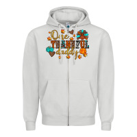 Dove Grey one thankful daddy Zipper Hoodie - JahusDesignShop