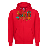 Red one thankful daddy Zipper Hoodie - JahusDesignShop