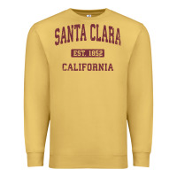Antique Gold santa clara cali ca vintage athletic sports design Premium Sweatshirt - artisFamous