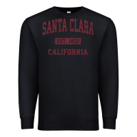 Black santa clara cali ca vintage athletic sports design Premium Sweatshirt - artisFamous