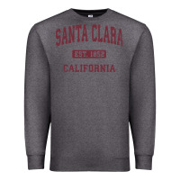 Charcoal Heather santa clara cali ca vintage athletic sports design Premium Sweatshirt - artisFamous