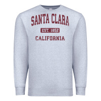 Heather Grey santa clara cali ca vintage athletic sports design Premium Sweatshirt - artisFamous