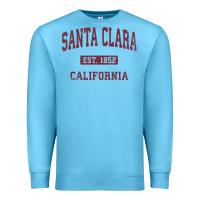 Ocean Blue santa clara cali ca vintage athletic sports design Premium Sweatshirt - artisFamous