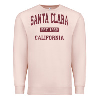 Pale Pink santa clara cali ca vintage athletic sports design Premium Sweatshirt - artisFamous