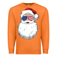 Carrot santa claus  u.s.a sunglasses christmas in july santa Premium Sweatshirt - artisFamous