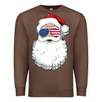 Chestnut santa claus  u.s.a sunglasses christmas in july santa Premium Sweatshirt - artisFamous