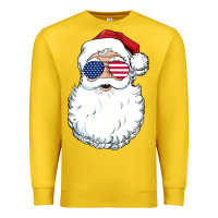 Lemon santa claus  u.s.a sunglasses christmas in july santa Premium Sweatshirt - artisFamous
