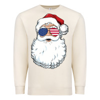 Sandshell santa claus  u.s.a sunglasses christmas in july santa Premium Sweatshirt - artisFamous