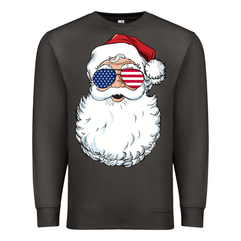 Santa Claus  U.s.a Sunglasses Christmas In July Santa Premium Sweatshirt by artisFamous | Teevron