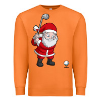 Carrot santa claus golf christmas golfer golfing gift Premium Sweatshirt - artisFamous