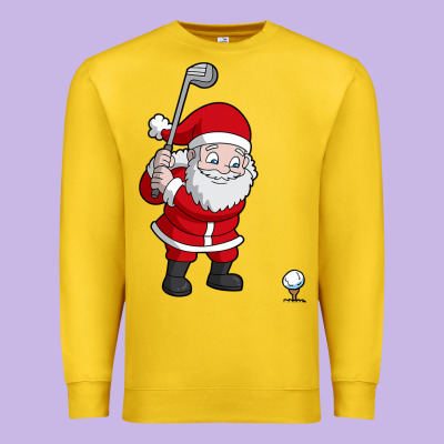 Santa Claus Golf Christmas Golfer Golfing Gift Premium Sweatshirt Designed By Artisfamous